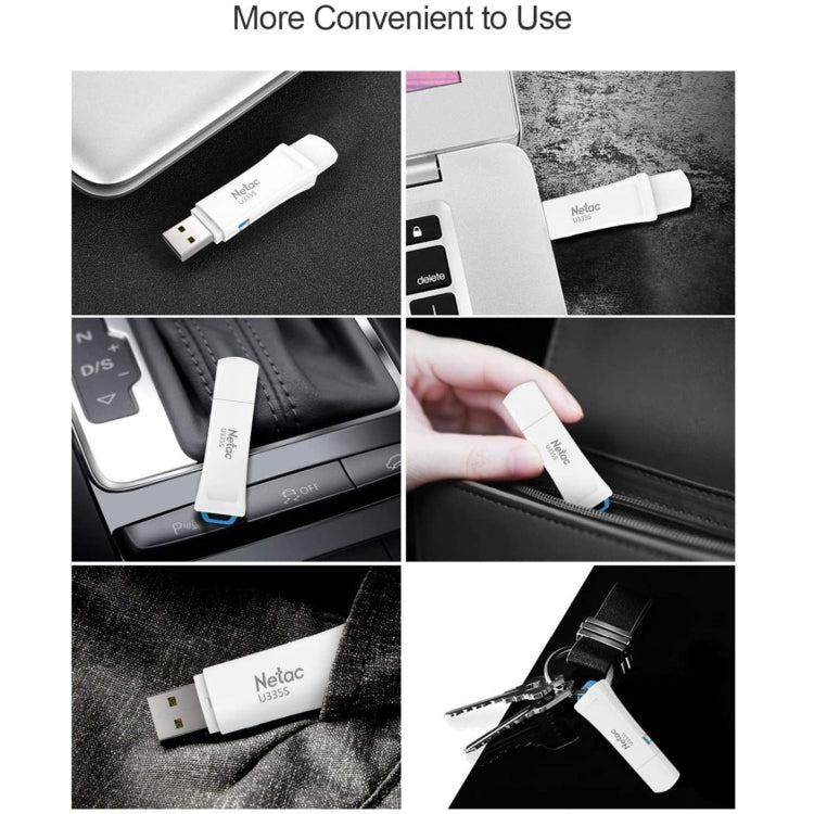 Netac U335S USB 3.0 High Speed Antivirus Write Protection USB Flash Drives U Disk, 16GB, 32GB, 64GB, 128GB