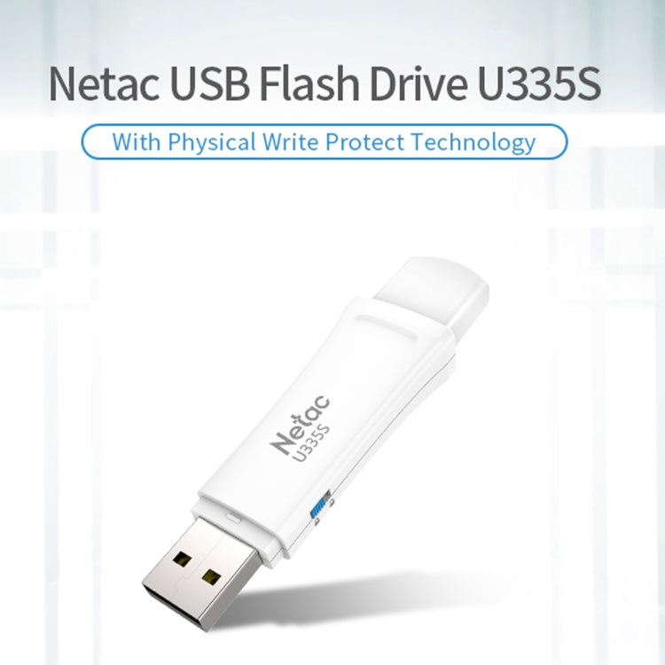 Netac U335S USB 3.0 High Speed Antivirus Write Protection USB Flash Drives U Disk, 16GB, 32GB, 64GB, 128GB
