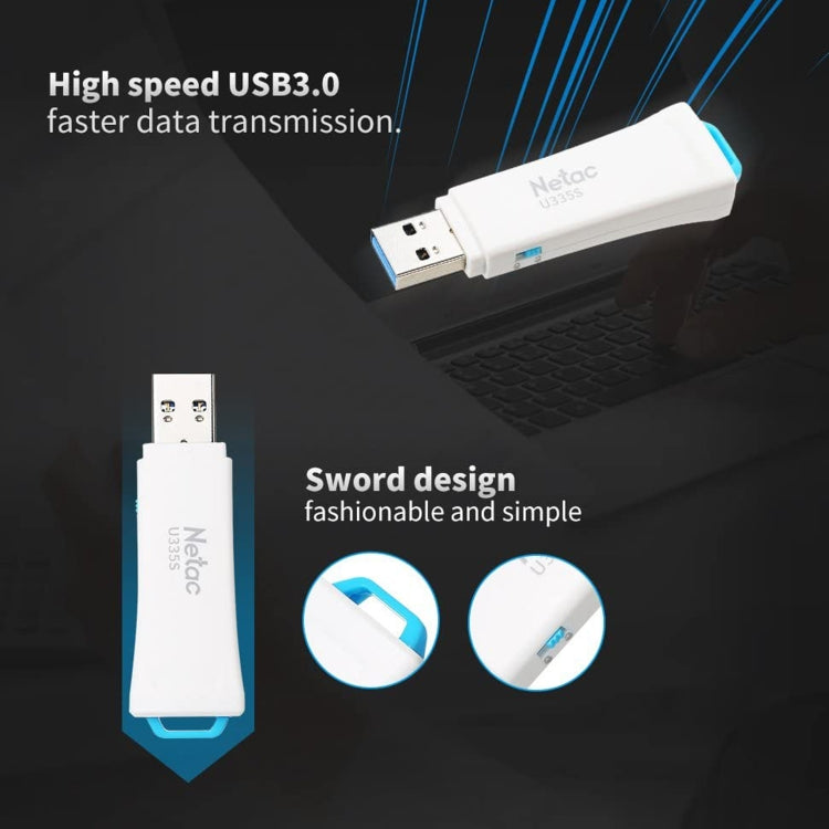 Netac U335S USB 3.0 High Speed Antivirus Write Protection USB Flash Drives U Disk, 16GB, 32GB, 64GB, 128GB