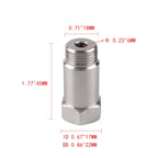 2 PCS Car 45mm Oxygen Sensor Adapter Oxygen Extension Modified Connector M18x1.5, 45mm