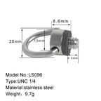 BEXIN LS096 2 PCS C Ring Camera Screws Mount 1/4 inch Quick Release Plate Screw Adapter, LS096
