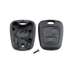 Car Key Case for Peugeot 2-button Straight Board with 206 Socket, without Blade, For Peugeot