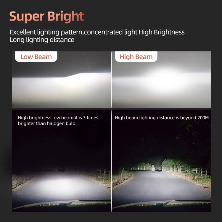 2 PCS DC9-36V / 25W / 6000K / 2500LM IP68 Waterproof Car LED Headlight, F2 880 / 881 / H27, F2 9004 / HB1, F2 9005 / HB3 / H10, F2 9006 / HB4, F2 9007 / HB5, F2 9012, F2 H1, F2 H3, F2 H4 / HB2 / 9003, F2 H7, F2 H8 / H9 / H11, F2 H13