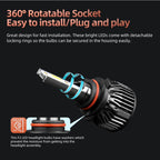 2 PCS DC9-36V / 25W / 6000K / 2500LM IP68 Waterproof Car LED Headlight, F2 880 / 881 / H27, F2 9004 / HB1, F2 9005 / HB3 / H10, F2 9006 / HB4, F2 9007 / HB5, F2 9012, F2 H1, F2 H3, F2 H4 / HB2 / 9003, F2 H7, F2 H8 / H9 / H11, F2 H13