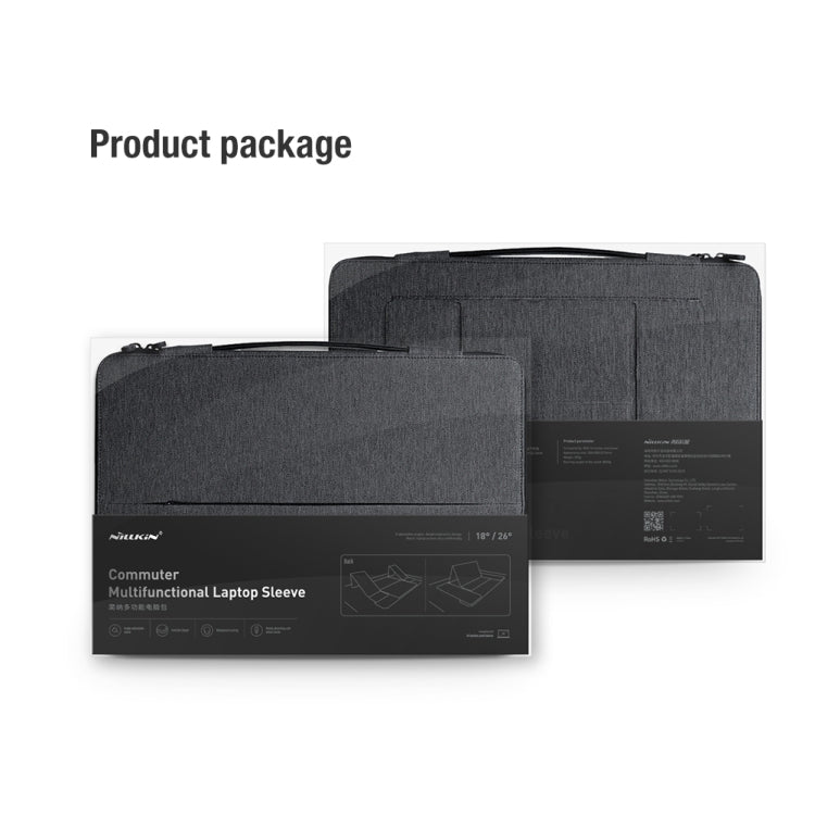NILLKIN Commuter Multifunctional Laptop Sleeve, For 14.0 inch and Below, For 16.0 inch and Below