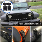 A5314 Car Hood Lock Kit for Jeep Wrangler JK Unlimited 2007-2017, A5314