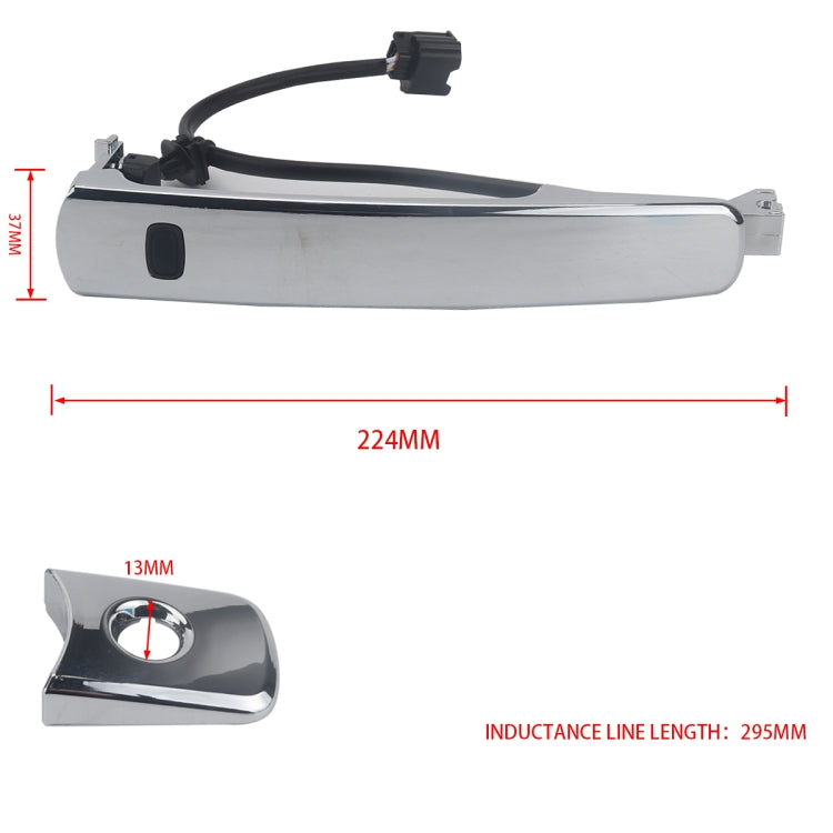 A5387-01 Car Left Front Inductive Door Outside Handle 80645-CA000 for Nissan Rogue 2010-2013, A5387-01