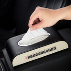 Universal Car Tissue Box with Temporary Parking Phone Number Card