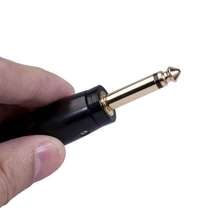 2 PCS LZ1168G Gilded 6.35mm Mono Male to XRL Male Audio Adapter Microphone Stereo Speaker Connector, LZ1168G