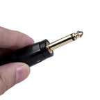 2 PCS LZ1168G Gilded 6.35mm Mono Male to XRL Male Audio Adapter Microphone Stereo Speaker Connector, LZ1168G