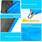 Polyester Waterproof Plaid Cloth Pocket Picnic Mat Outdoor Camping Beach Mat, Size: 2.1 x 2m