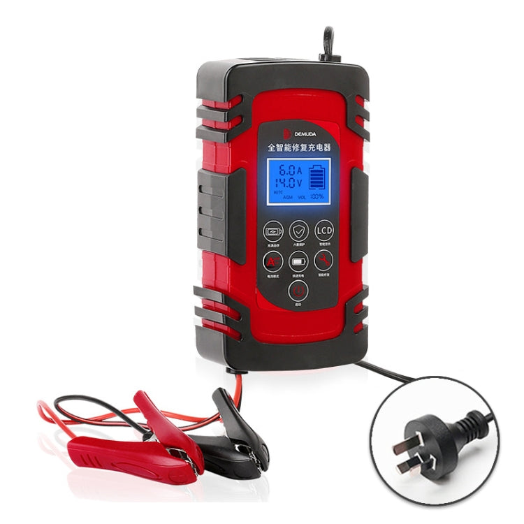 DEMUDA DC-80 Car Battery Charger 12V/24V Intelligent Pulse Repair Type Lead-acid Battery, AU Plug, US Plug, EU Plug, JP Plug, UK Plug