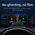 T1 5.1 inch Car HUD Head-up Display Overspeed Alarm / Remaining Battery Percentage Display for Tesla Model 3 / Y, T1  HUD