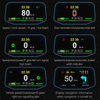 T1 5.1 inch Car HUD Head-up Display Overspeed Alarm / Remaining Battery Percentage Display for Tesla Model 3 / Y, T1  HUD