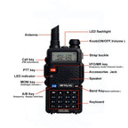 RETEVIS RT-5R 400-520MHz + 136-174MHz 128CHS USB Two-segment Handheld Walkie Talkie, USB