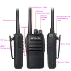1 Pair RETEVIS RT21 2.5W US Frequency 400-480MHz 16CH Handheld Walkie Talkie, US Plug, RT21 US Plug