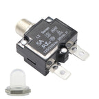 L2 Series 50V Car Overload Protector Manual Reset DC Circuit Breaker with Waterproof Cover, 5A, 10A, 15A, 20A, 30A