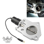 Universal Car Stainless Steel Racing Electric Exhaust Cutout Valves Control Motor, 2 inch, 2.25 inch, 3 inch
