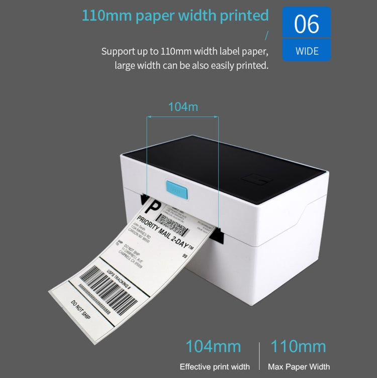POS-9220 100x150mm Thermal Express Bill Self-adhesive Label Printer, USB with Holder Version,, USB,EU Plug, USB,US Plug, USB,UK Plug