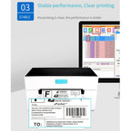 POS-9220 100x150mm Thermal Express Bill Self-adhesive Label Printer, USB + Bluetooth with Holder Version,, USB + Bluetooth,EU Plug, USB + Bluetooth,US Plug, USB + Bluetooth,UK Plug