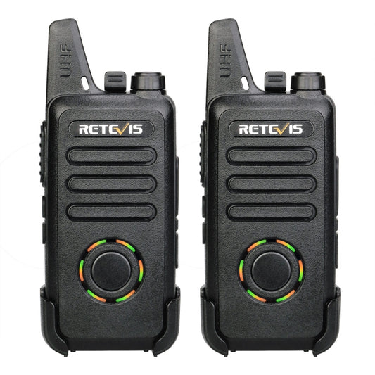 1 Pair RETEVIS RT22S US Frequency 22CHS FRS License-free Two Way Radio Handheld Walkie Talkie, US Plug, RT22S