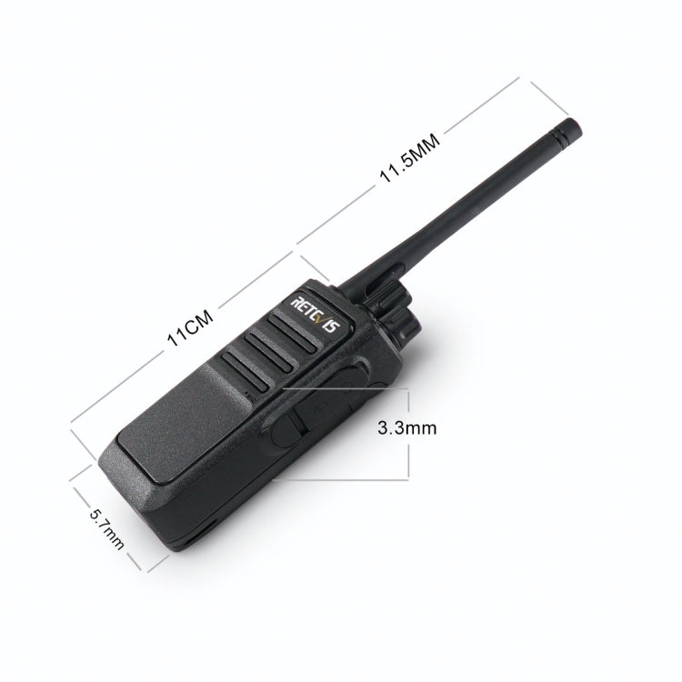 1 Pair RETEVIS RT17 2W 16CHS FRS Two Way Radio Handheld Walkie Talkie, US Plug, RT17