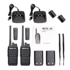 1 Pair RETEVIS RT17 2W 16CHS FRS Two Way Radio Handheld Walkie Talkie, US Plug, RT17