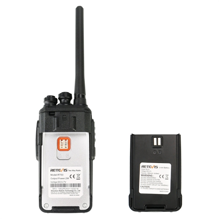 RETEVIS RT53 2W 400-470MHz 1024CHS DMR Digital Two Way Radio Handheld Walkie Talkie, RT53