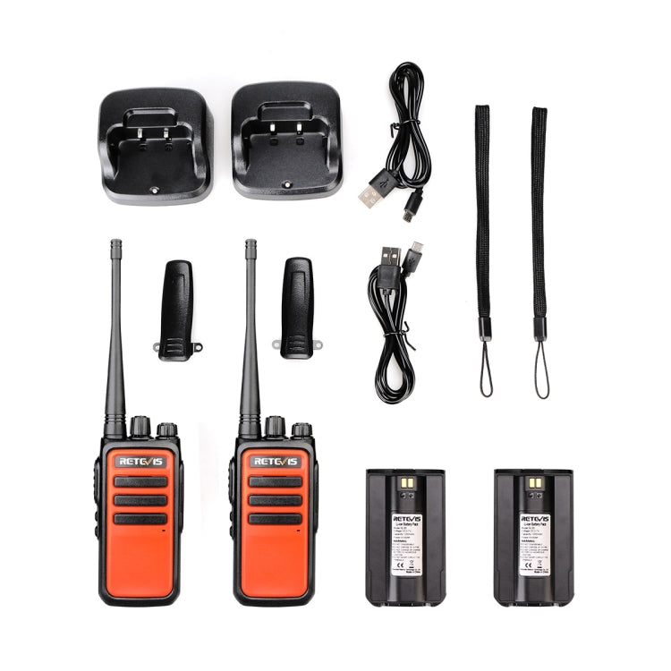 1 Pair RETEVIS RT66 16CHS FRS License-free Two Way Radio Handheld Walkie Talkie, US Plug, RT66, US Plug