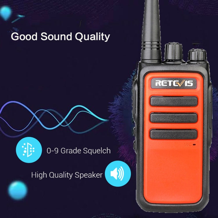 1 Pair RETEVIS RT666 PMR446 16CHS License-free Two Way Radio Handheld Walkie Talkie, EU Plug, RT66, EU Plug