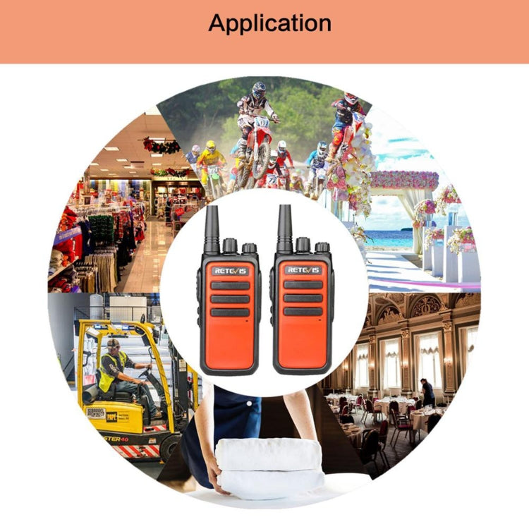1 Pair RETEVIS RT666 PMR446 16CHS License-free Two Way Radio Handheld Walkie Talkie, EU Plug, RT66, EU Plug