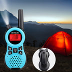 1 Pair RETEVIS RT638 EU Frequency PMR446 16CHS License-free Children Handheld Walkie Talkie, RT638 (Blue), RT638 (Red)