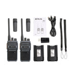 1 Pair RETEVIS RB17 462.5500-462.7250MHz 16CHS FRS License-free Two Way Radio Handheld Walkie Talkie, US Plug, RB17