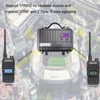 RETEVIS RT85 EU Frequency 136.000-174.000MHz+400.000-470.000MHz 200CHS Dual Band Digital Two Way Radio Handheld Walkie Talkie, RT85 EU Frequency
