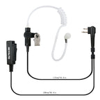 RETEVIS M 2 Pin Long Clip Air Guide Covert Acoustic Tube Earpiece Speaker Microphone, M Long Clip