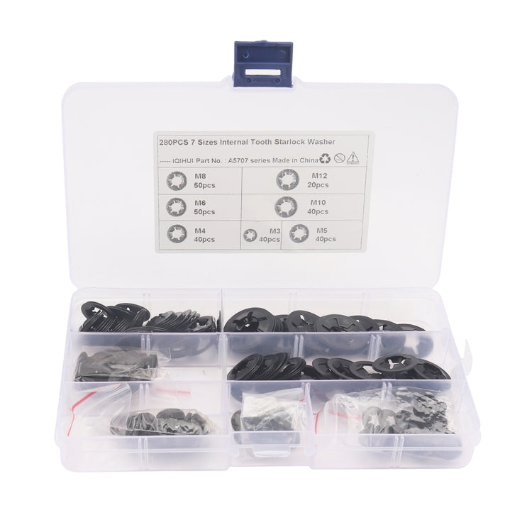 A5707 280 PCS Torx Bearing Clamp Retaining Ring Manganese Steel Quick Speed Locking Washer, A5707