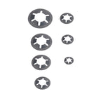 A5707 280 PCS Torx Bearing Clamp Retaining Ring Manganese Steel Quick Speed Locking Washer, A5707