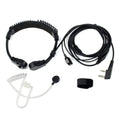 RETEVIS K-001 2 Pin Retractable Throat Covert Acoustic Tube Earphone Microphone for H-777/RT-5R, K-001
