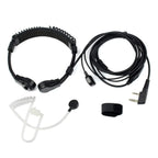 RETEVIS K-001 2 Pin Retractable Throat Covert Acoustic Tube Earphone Microphone for H-777/RT-5R, K-001