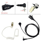 RETEVIS T-001 1 Pin PTT Noise Reduction Covert Air Acoustic Tube Inera Earphone Microphone for Motorola Walkie-Talkie T6200C/T5800/7200/5720, T-001