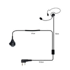 RETEVIS K-C2F 2 Pin PTT Finger Back-hanging Earphone Microphone for H-777/RT-5R/ 888s/UV5R, K-C2F
