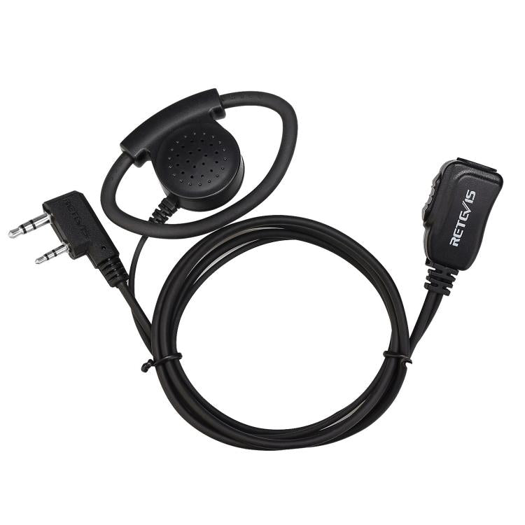 RETEVIS EEK012 Adjustable Contour High Volume K-head Double-needle D-type Ear Hook for H-777/RT-5R/RT1/RT2/RT5 /888s/UV5R, EEK012