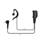 RETEVIS R-111 M Head 2 Pin PTT Adjustable Volume Earphone Microphone for Motorola GP68/GP88/GP300/GP2000, R-111 M Head