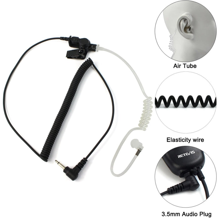 RETEVIS C9049A 3.5mm Audio Plug Only Surveillance Air Tube Earphone, C9049A