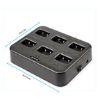 RETEVIS RTC777 Six-Way Walkie Talkie Charger for Retevis H777,, RTC777 AU Plug, RTC777 US Plug, RTC777 EU Plug, RTC777 UK Plug
