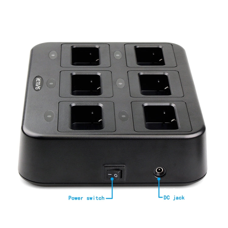 RETEVIS RTC21 Multi-function Six-Way Walkie Talkie Charger for Retevis RT21/RT24,, RTC21 EU Plug, RTC21 US Plug