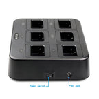 RETEVIS RTC21 Multi-function Six-Way Walkie Talkie Charger for Retevis RT21/RT24,, RTC21 EU Plug, RTC21 US Plug
