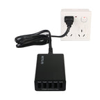 RETEVIS RTC501 40W / 8A 5 Ports USB Multi-function Charger Desktop Charging Station for H-777/RT27/RT7/RT22/H-777S, RTC501