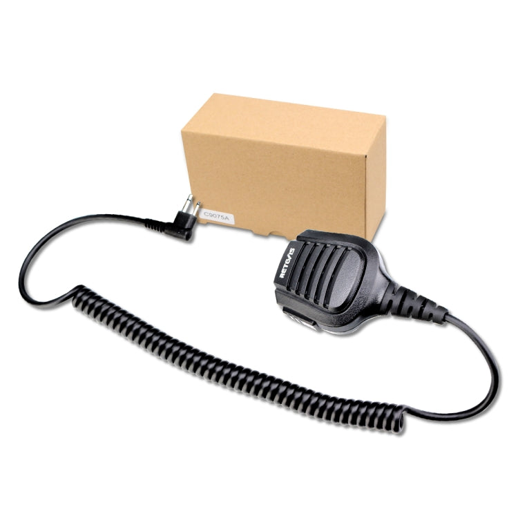 RETEVIS HM004 IPX5 Waterproof 2 Pin Motorcycle Speaker Microphone for Motorola GP68/GP88/GP300/ GP2000/CT150, HM004