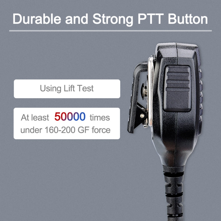 RETEVIS HM004 IPX5 Waterproof 2 Pin Motorcycle Speaker Microphone for Motorola GP68/GP88/GP300/ GP2000/CT150, HM004